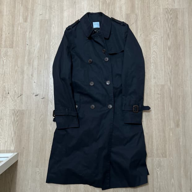 BCBG 비씨비지 여성 코튼 더블 트렌치코트 55-66 