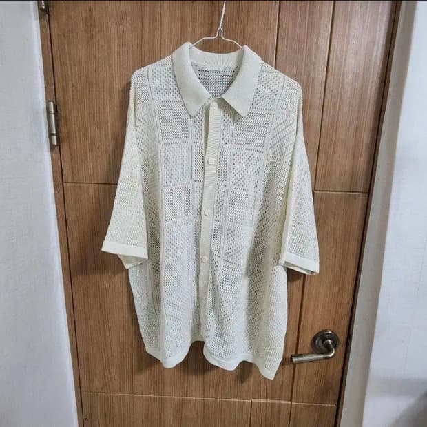 (XL)GU 니트 반팔 셔츠