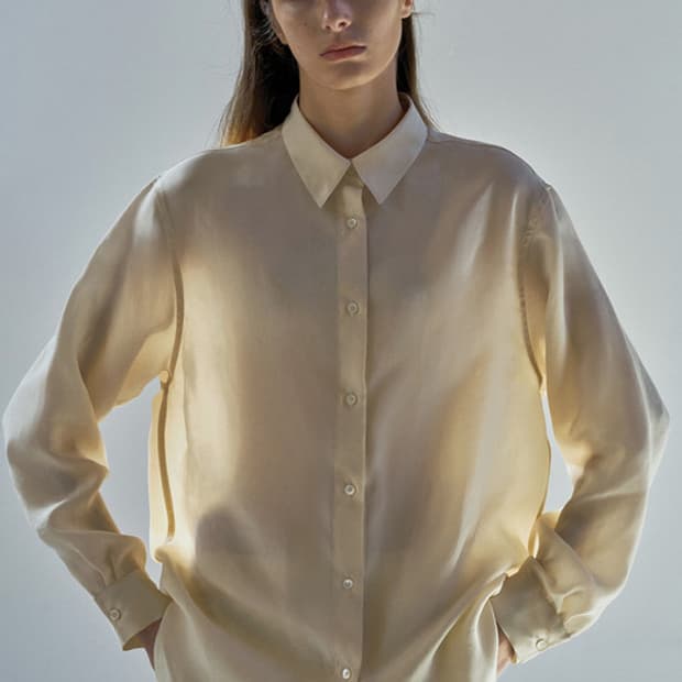 낫띵리튼 Bemberg shirt (Butter)