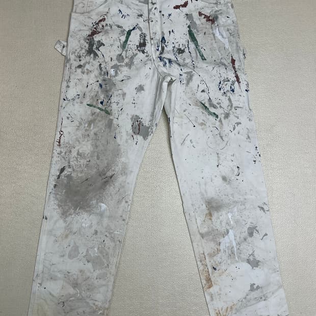 00s 디키즈 싱글니 페인팅 워크팬츠 36x34