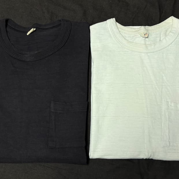 웨어하우스 4601 포켓티셔츠 XL 블랙, 화이트 일괄