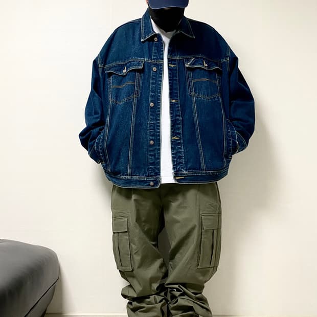 1995년 PELLE PELLE DENIM JACKET OG