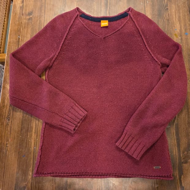 휴고보스 오렌지라벨 그런지 니트