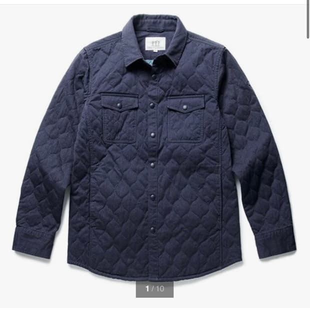 헨리코튼 다운 셔츠 자켓 105 XL 네이비