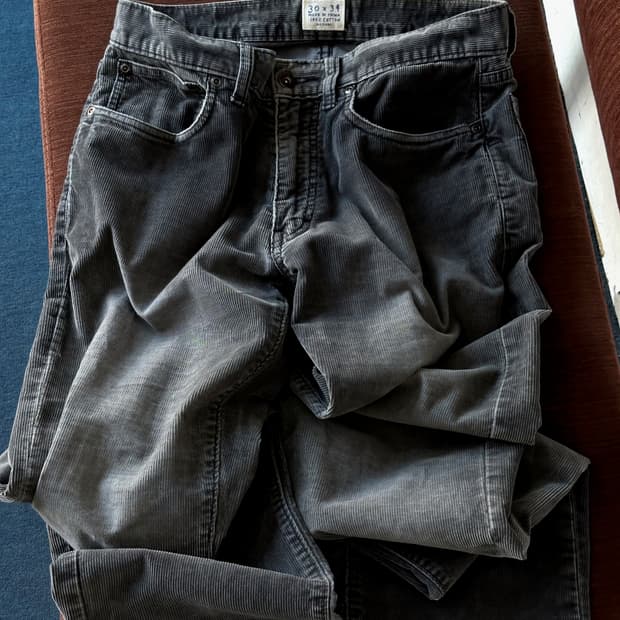 5pkt narrow cord straight pants