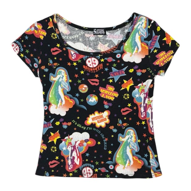 히스테릭 글래머 아카이브 아이코닉 그래픽 반팔 티셔츠