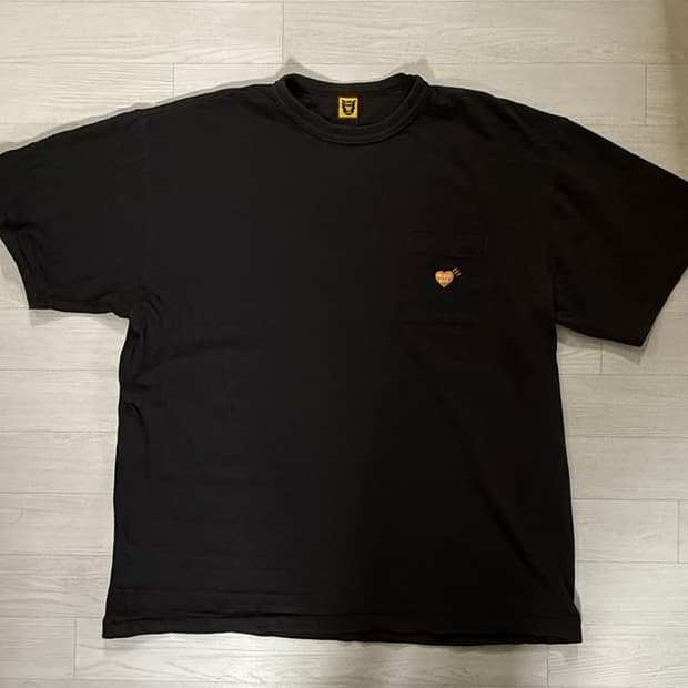 [3XL] 휴먼 메이드 시부야 파르코 한정 포켓 티셔츠 블랙