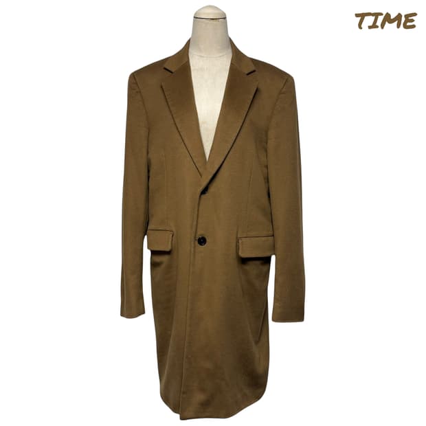 3790 한섬 타임 브라운 캐시미어 100 코트