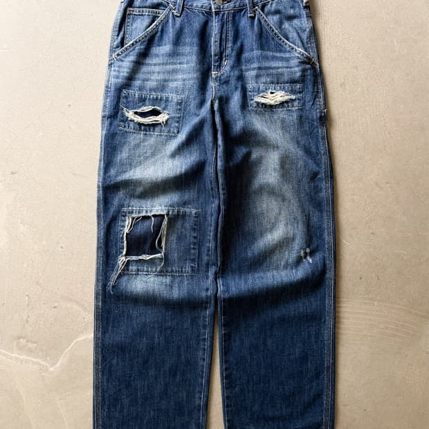 EDWIN Distressed Carpenter Denim Pants