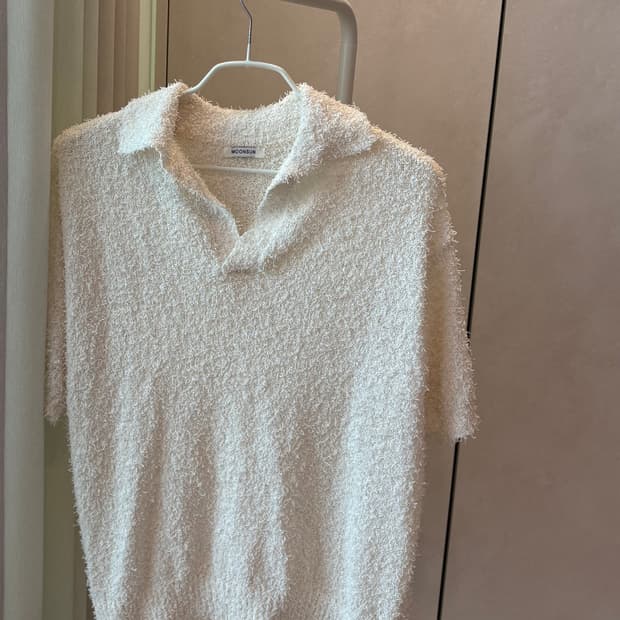 문선 반팔 니트