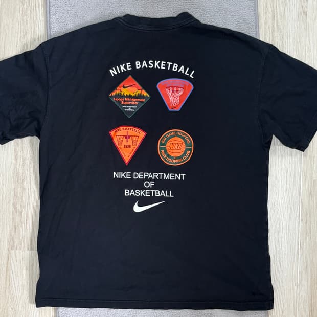 [S급] 🏀나이키 MaX 90 농구 반팔티 블랙 XL