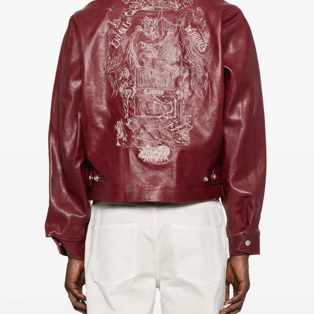 [XL구매]erd 버건디 레더 자켓 Principe de lamour