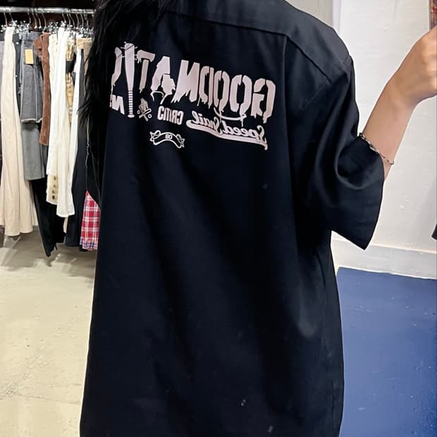 Dickies 디키즈 블랙 반팔 셔츠