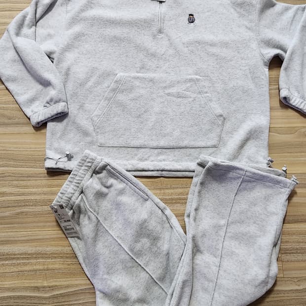 스파오플리스반집업풀오버바지세트셋업