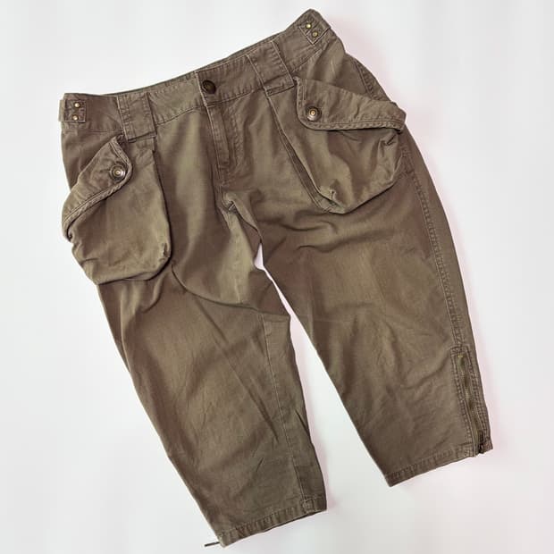 카고 립스탑 크롭 팬츠