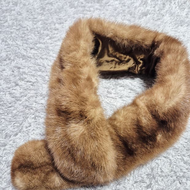 천연밍크목도리