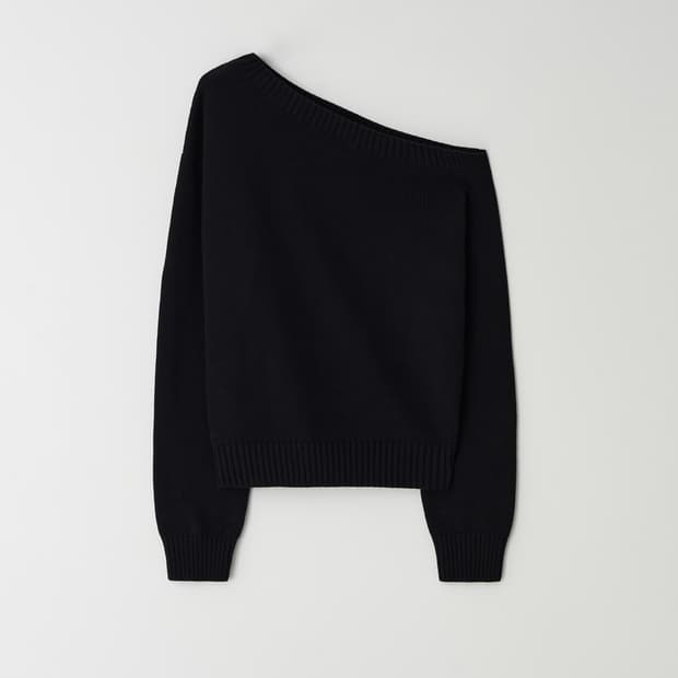 Letterand 원숄더 니트 블랙