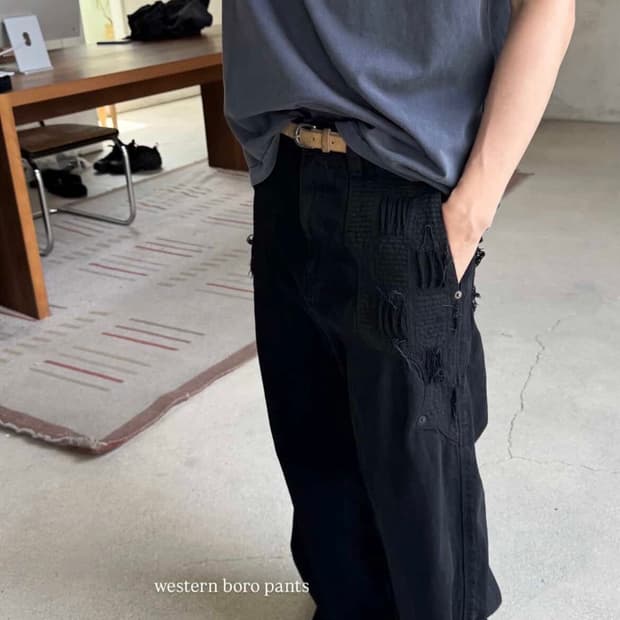 폴리테루 1011 웨스턴 보로 트윌 블랙 2 사이즈