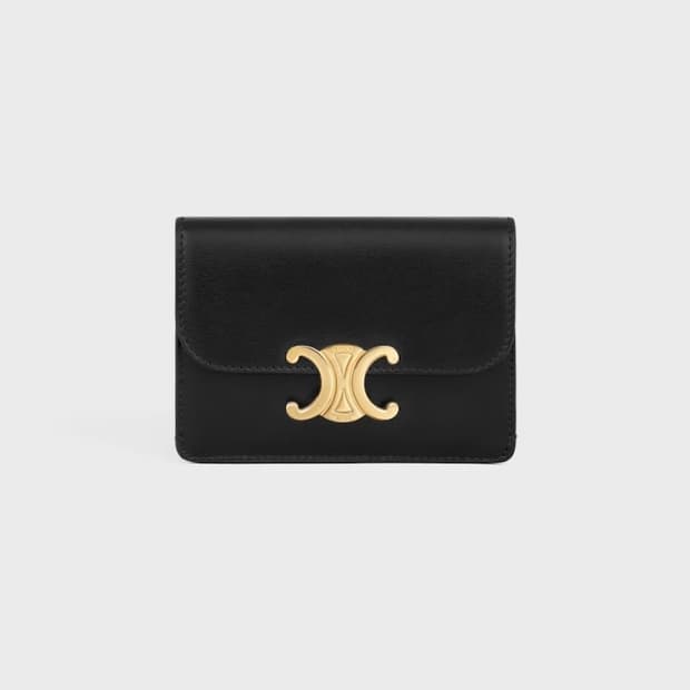 새상품) 스타일제품) 셀린느 트리옹프 플랩 카드지갑 샤이니 카프스킨