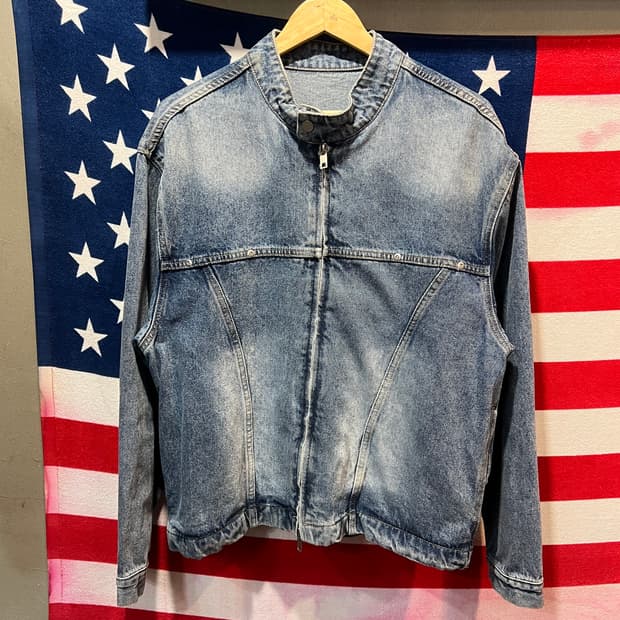 라퍼지스토어 차이나카라 데님 자켓