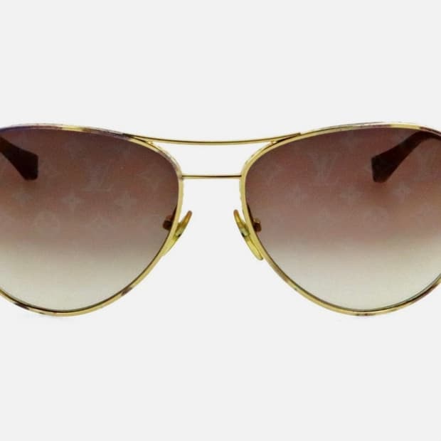 루이비통 골드 모노그램 선글라스 Z0164U