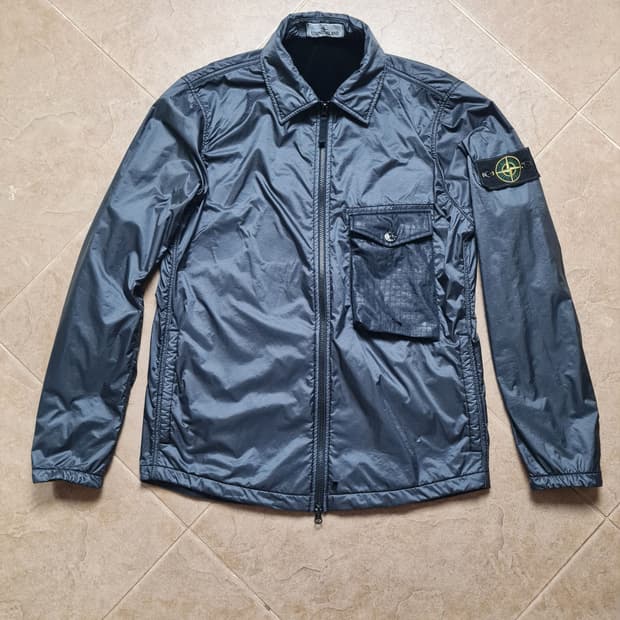 스톤아일랜드 라미 플록 나일론 오버 재킷 3xl 초경량 