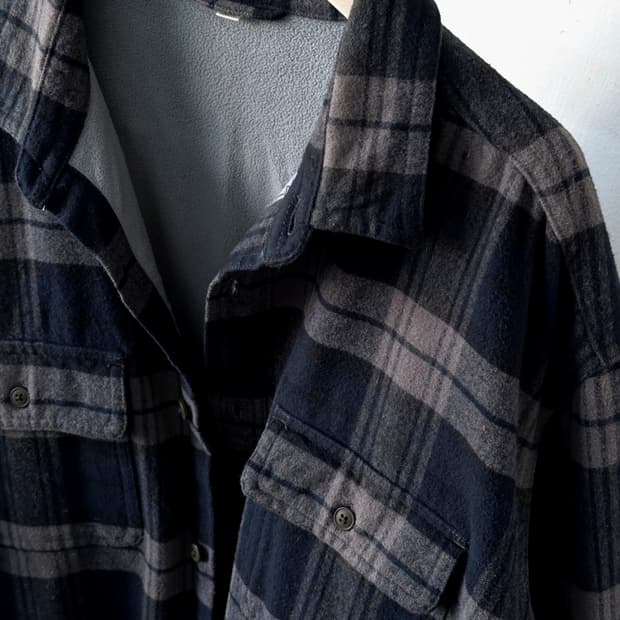 Inner fleece cpo design check blouson