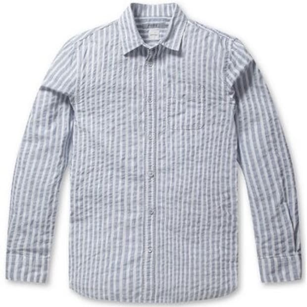 XL 코오롱 시리즈 컴포트핏 스트라이프 포켓 셔츠