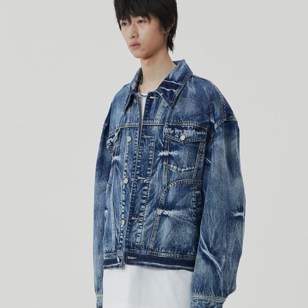 메종미네드 PINCH WIND DENIM TRUCKER 데님 자켓 M