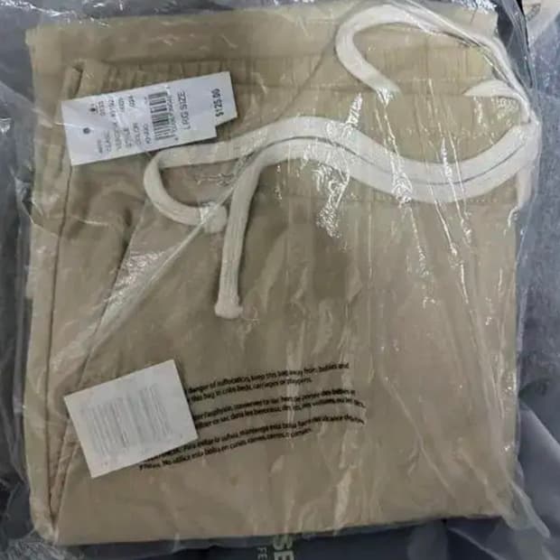 fog 에센셜 초판 아이보리 지퍼팬츠 L