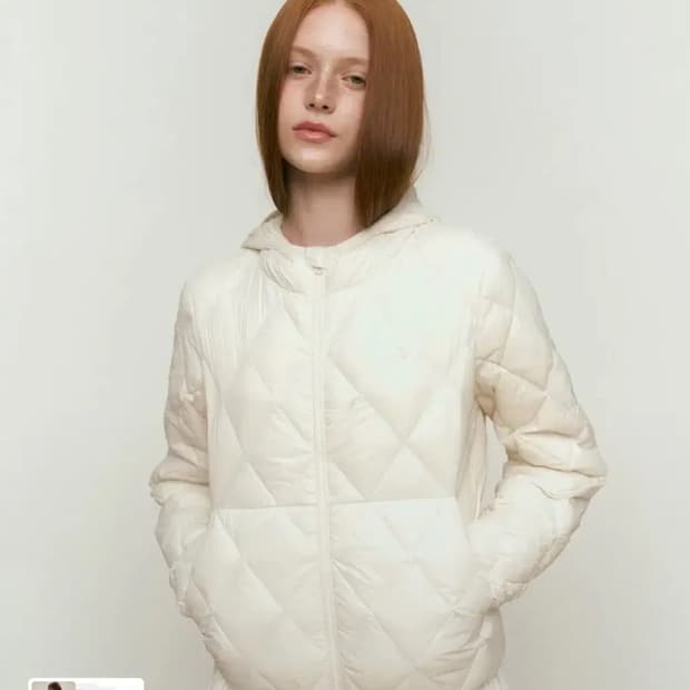 키르시 경량패딩 3사이즈 아이보리