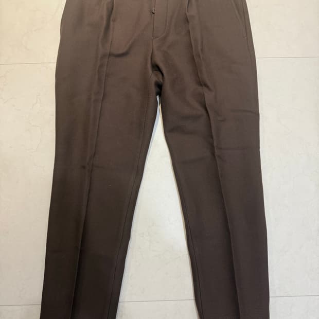 버버리 프로섬 브라운 울 팬츠