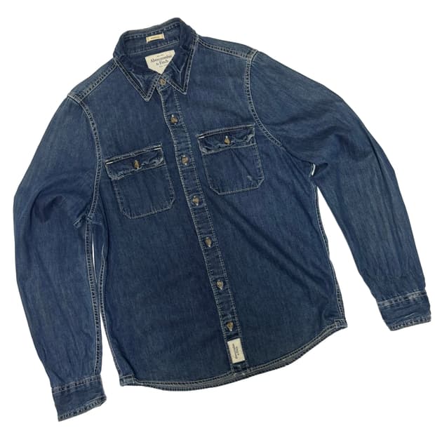 아베크롬비 & 피치 머슬핏 데님 셔츠