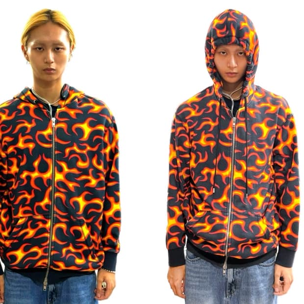 Moschino 화이어프레임 풀 프린트  후디집업