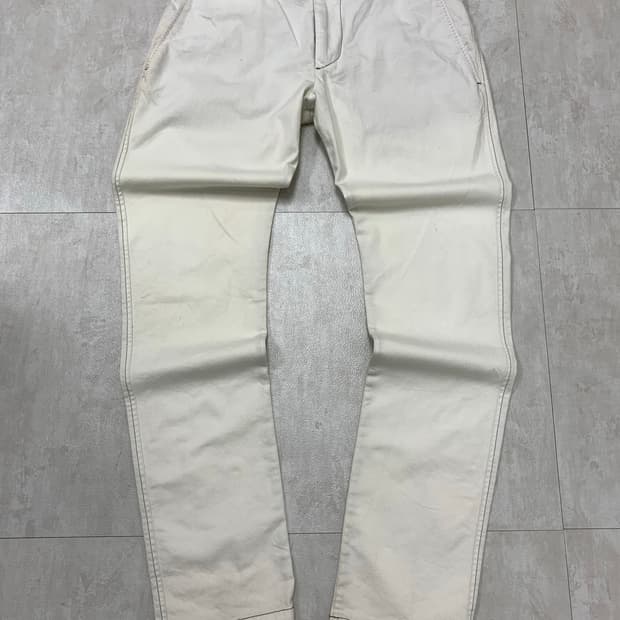 디젤 화이트 디테일 코튼 팬츠 #115