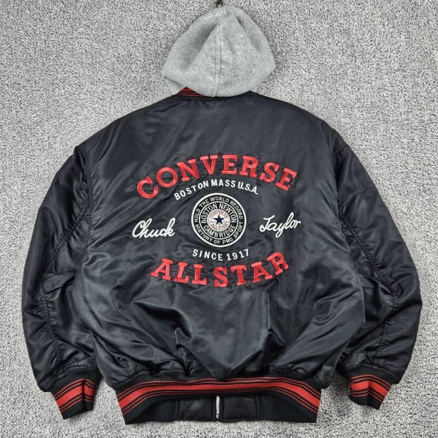 컨버스 올스타 봄버 후드 바시티 자켓 ( L ) / 10112