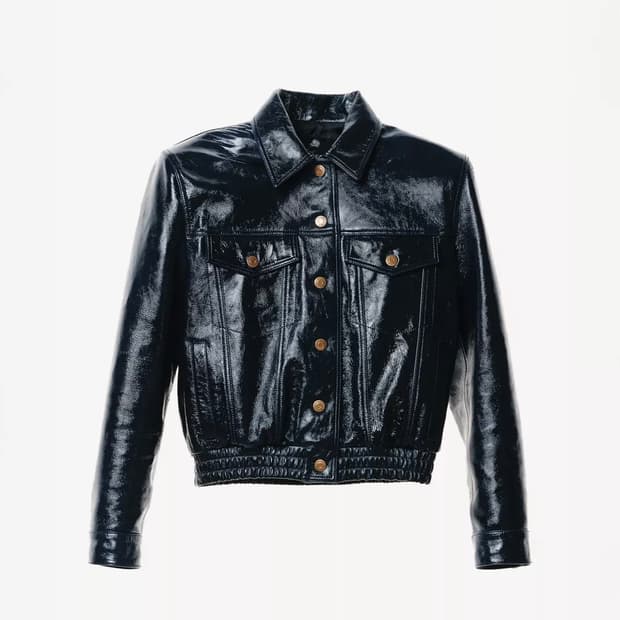 M L XL 자라 윌리차바리아 숄더 패드 레더 자켓 블랙 새제품 판매