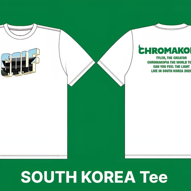 타일러 내한 머천 golfwang 서울 L사이즈