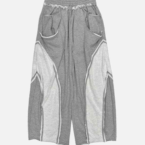 deconstruct wide sweat pants