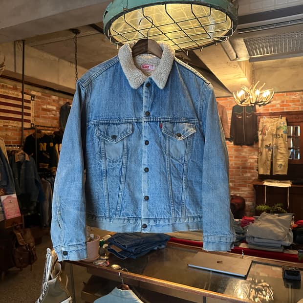 70s USA 빈티지 리바이스 3세대 셰르파 데님 자켓