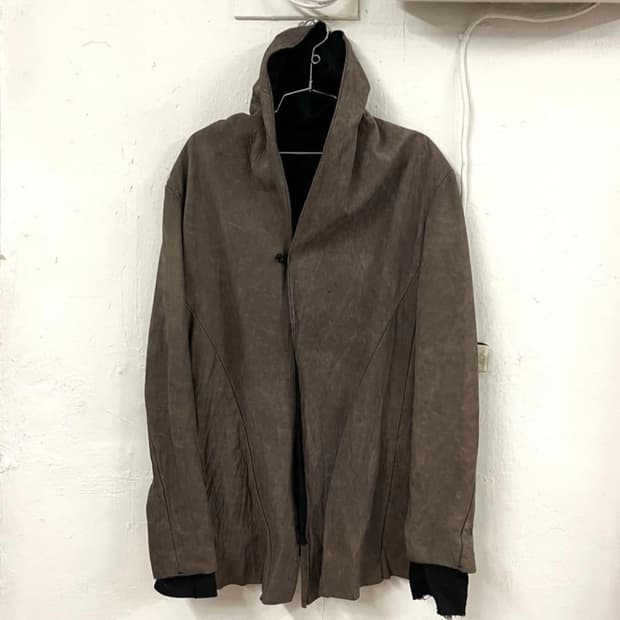 옵스큐어 08 아카이브 후드레더자켓