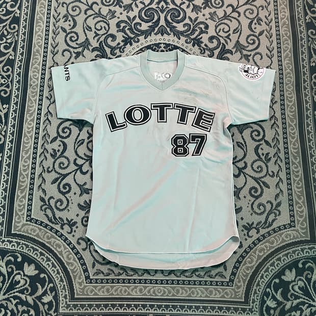 롯데자이언츠 올드 한영준 코치 실착 유니폼/W2677