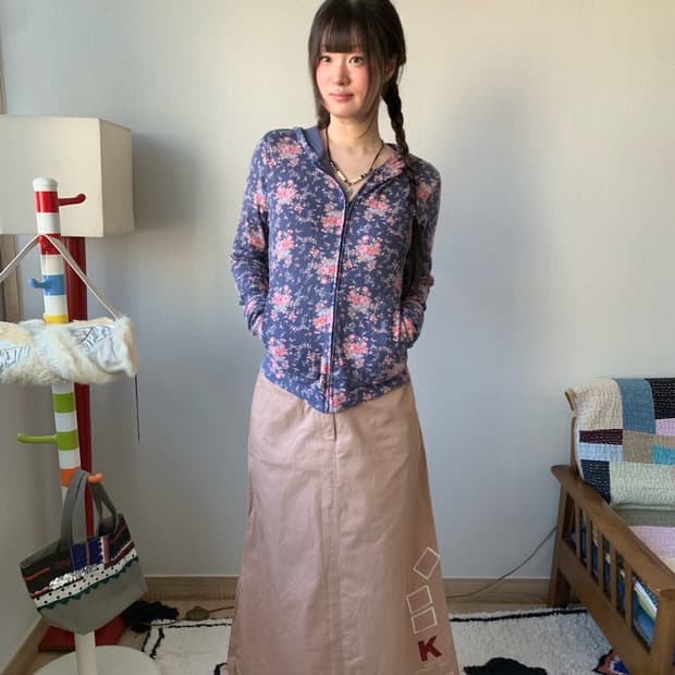 ketty patch maxi skirt