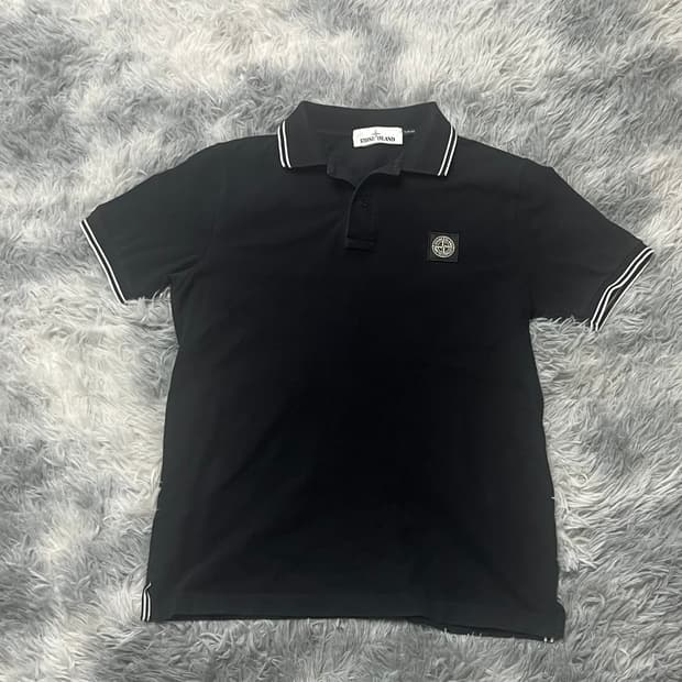 [21FW] 스톤아일랜드 카라 반팔티 S