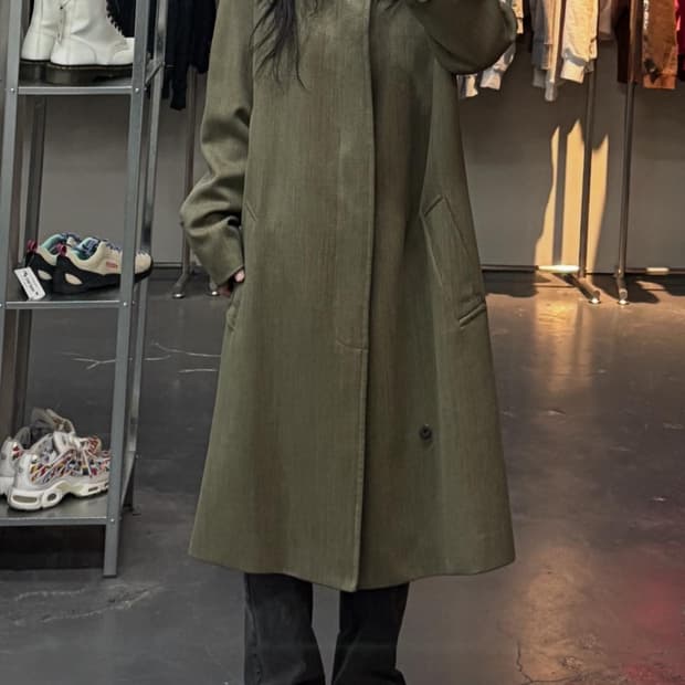 아쿠아스쿠텀 트위드롱 코트 A3456