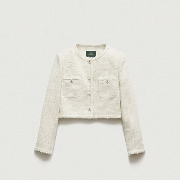 더바넷 멜리나melina  트위드자켓 아이보리