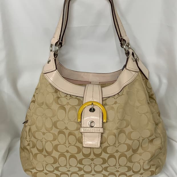 💛 Coach 옐로우 버클 호보백