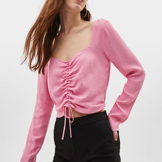 Bershka cropped blouse