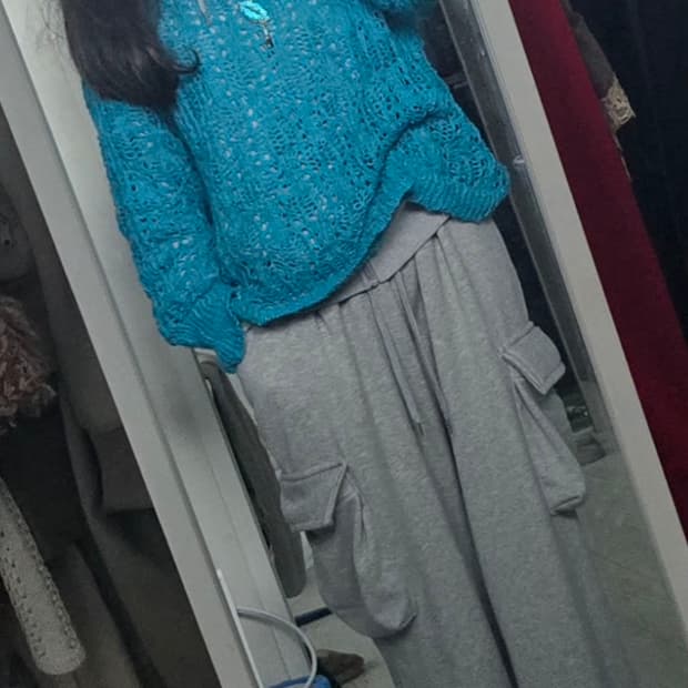 와걸 후드집업 청록니트 너드 모리 와이즈걸 상의셋