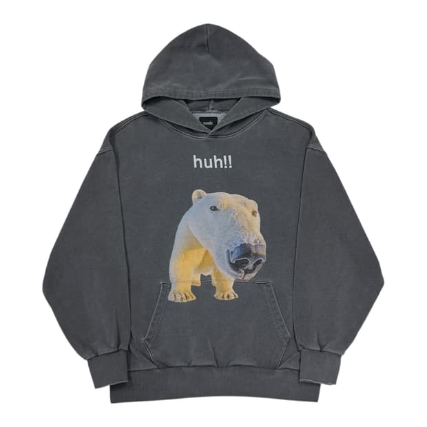 SUADE 스웨이드 허 후드티 피그먼트 M